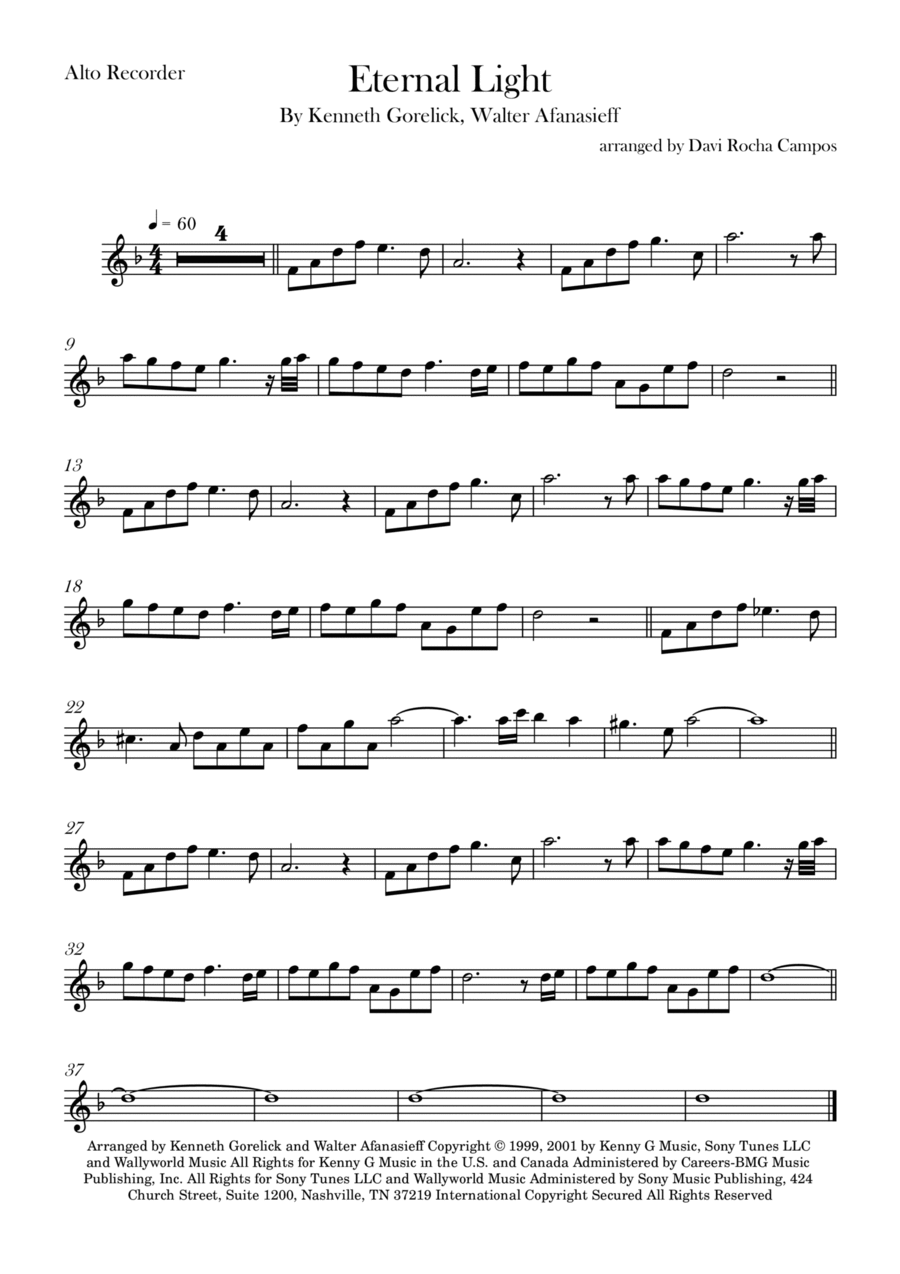 Eternal Light Chamber Music scores gallery preview page 1