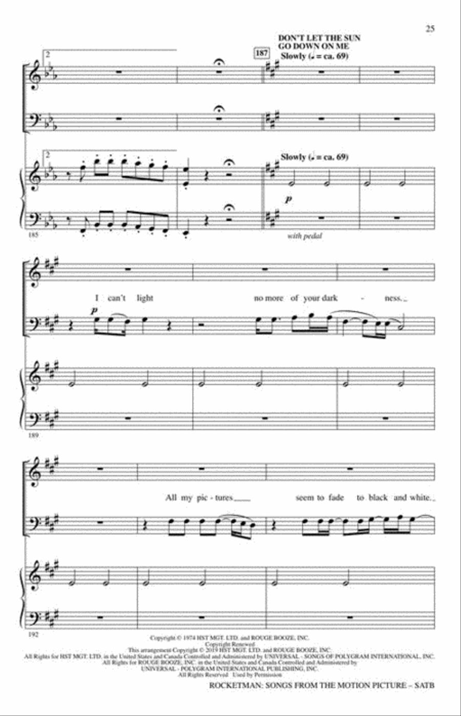 Rocketman: Songs from the Motion Picture 4-Part scores gallery preview page 7