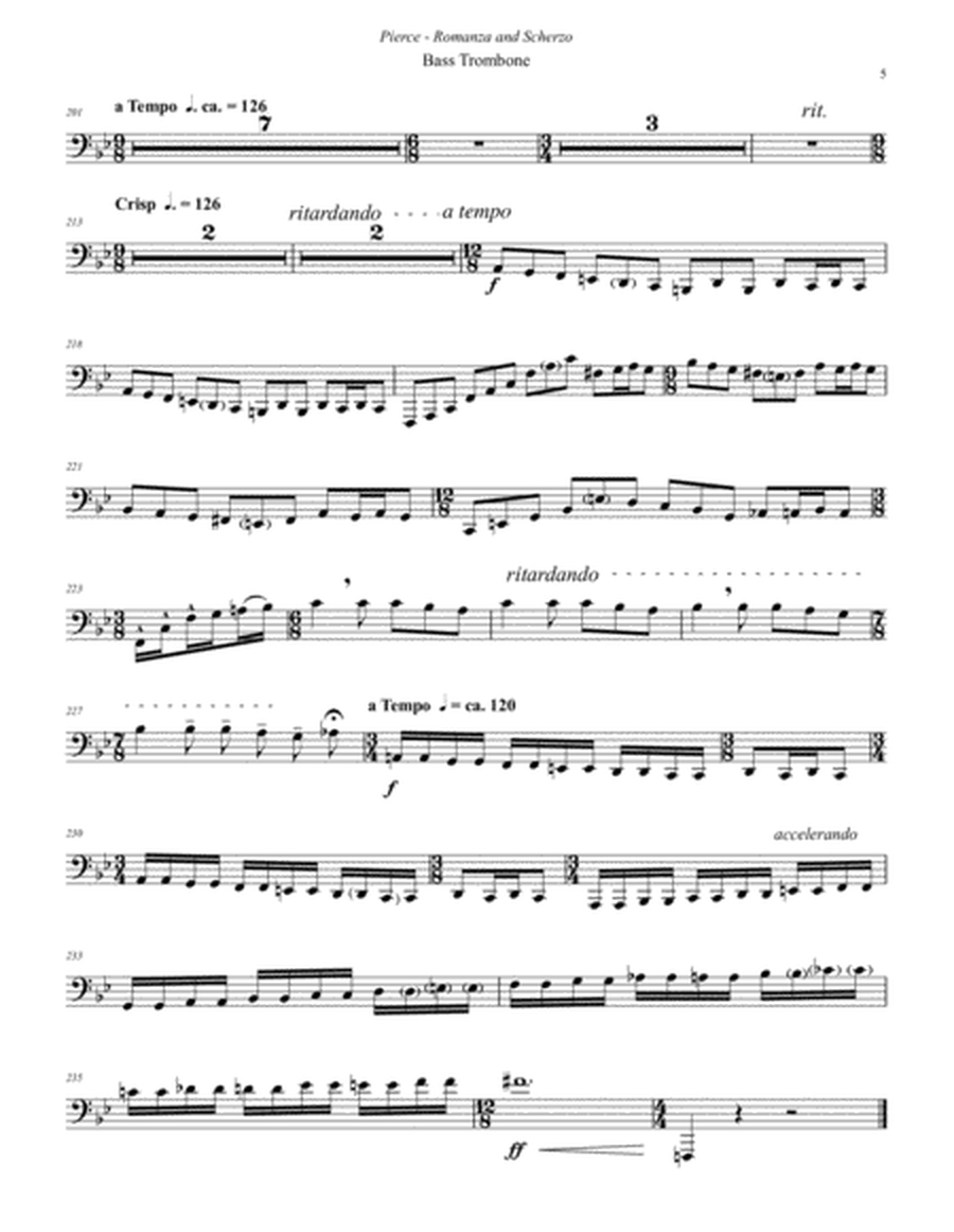 Romanza and Scherzo for solo Bass Trombone and Piano image number null