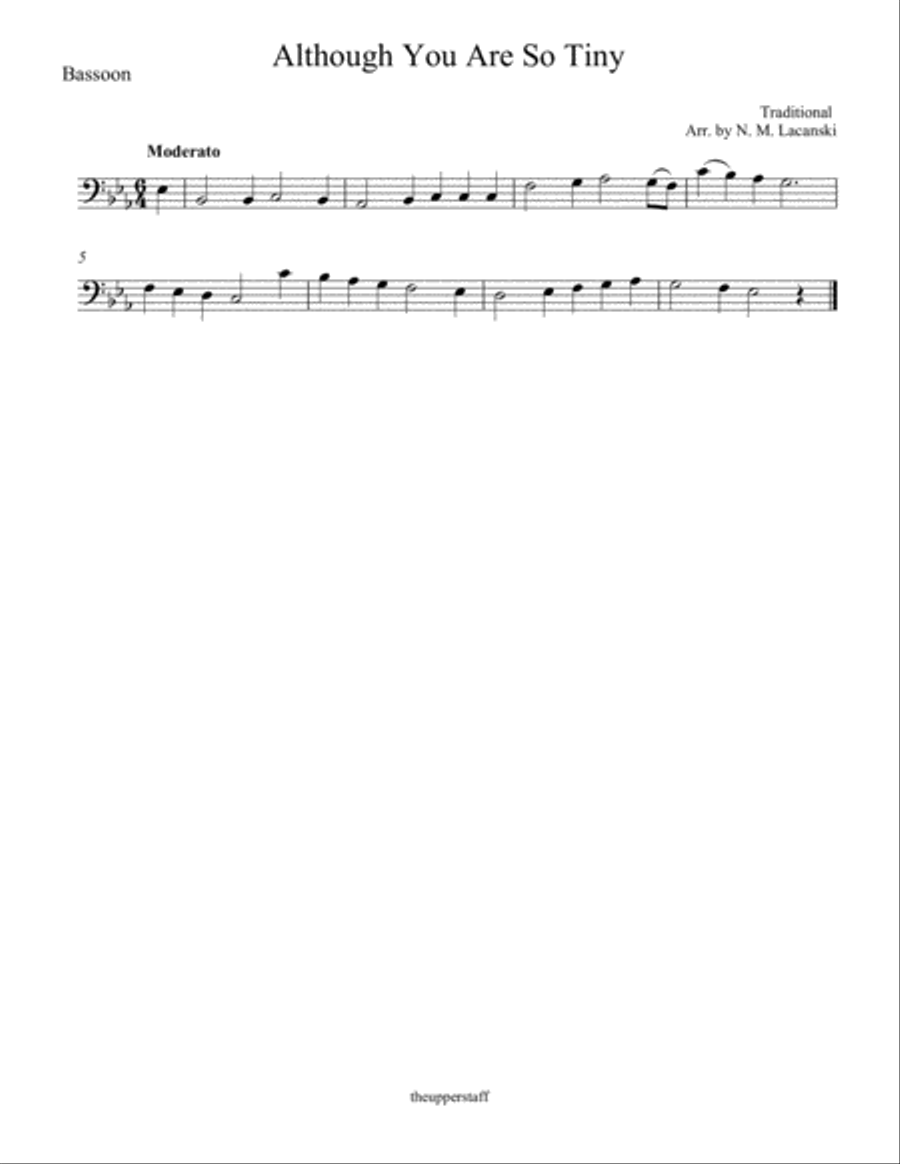 Although You Are So Tiny Although You Are So Tiny Woodwind Quartet scores gallery preview page 2