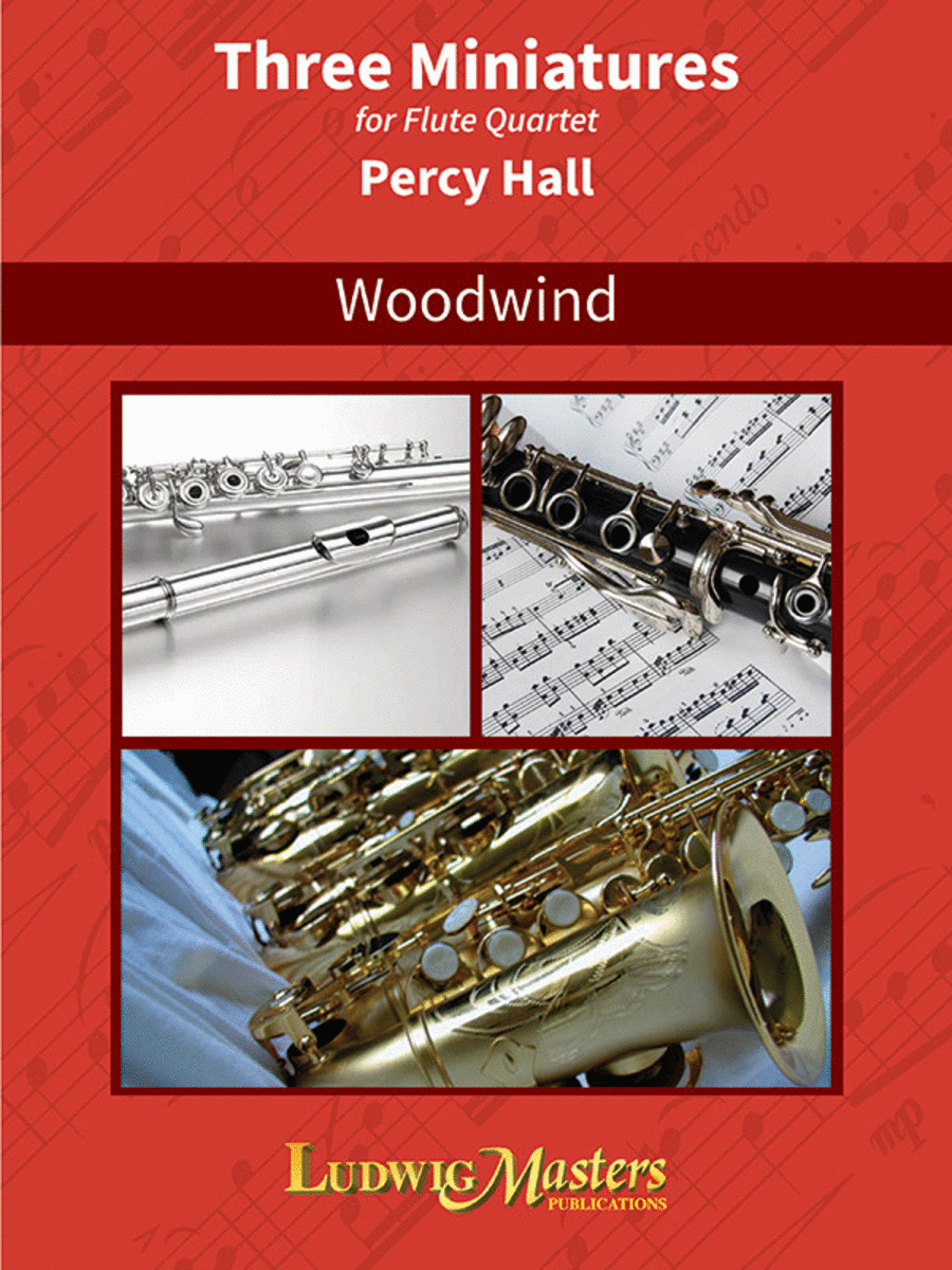Three Miniatures Flute Quartet scores gallery preview page 1