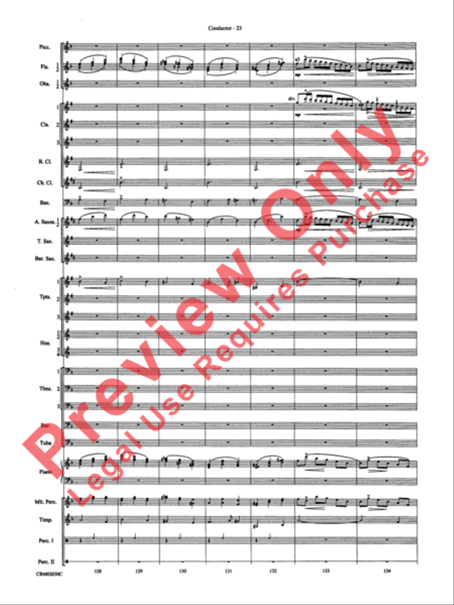 John Williams: Fantasy of Flight (Medley) Concert Band scores gallery preview page 26