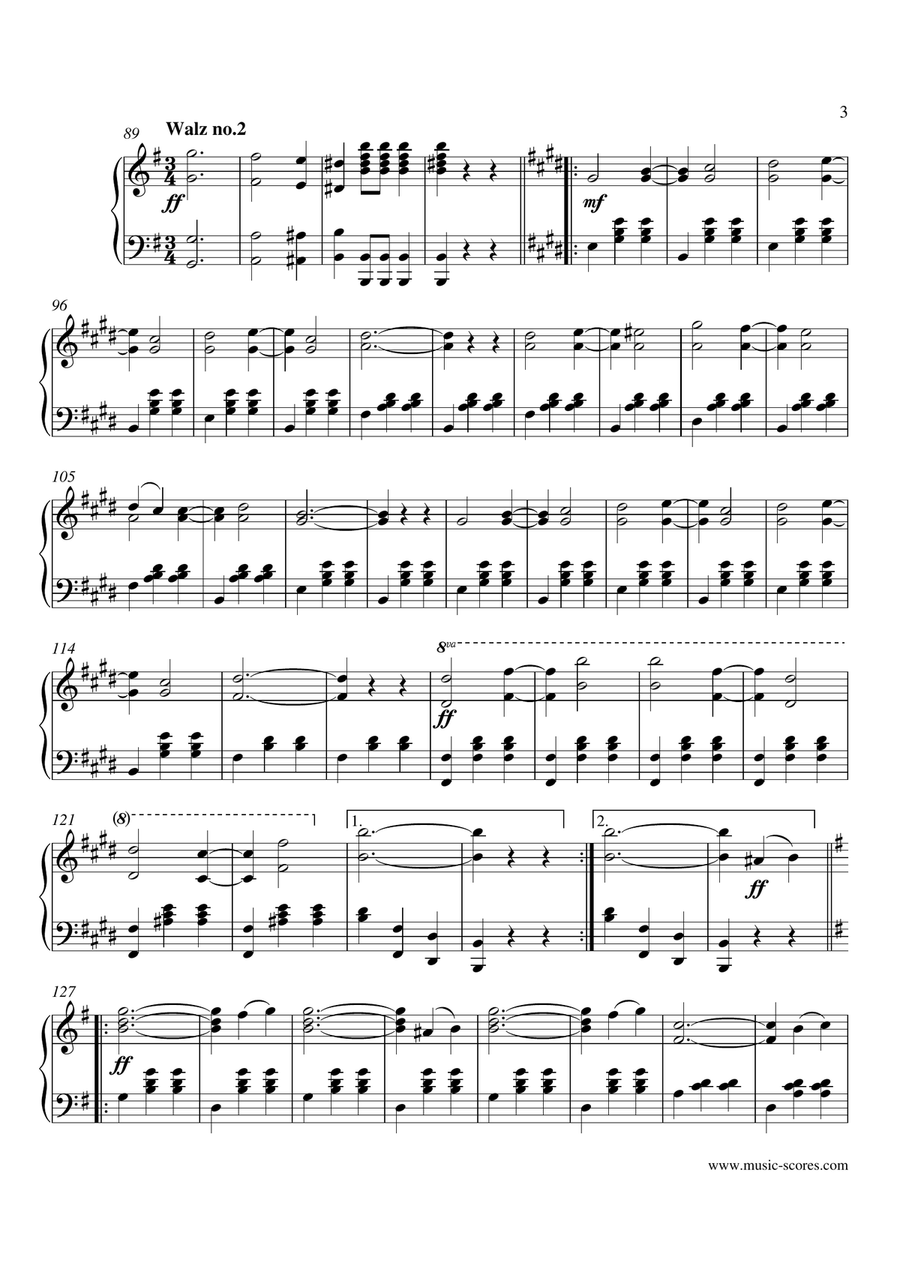 Over the Waves - Piano Piano Solo - Digital Sheet Music page 3