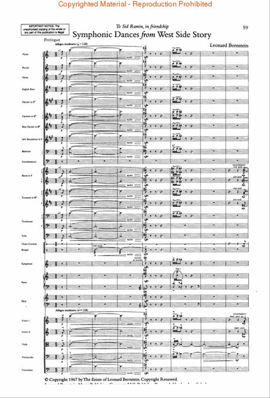 Bernstein – Orchestral Anthology, Volume 1 Orchestra scores gallery preview page 4