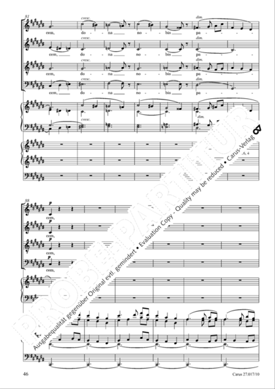 Messe solennelle en ut diese mineur 4-Part scores gallery preview page 47