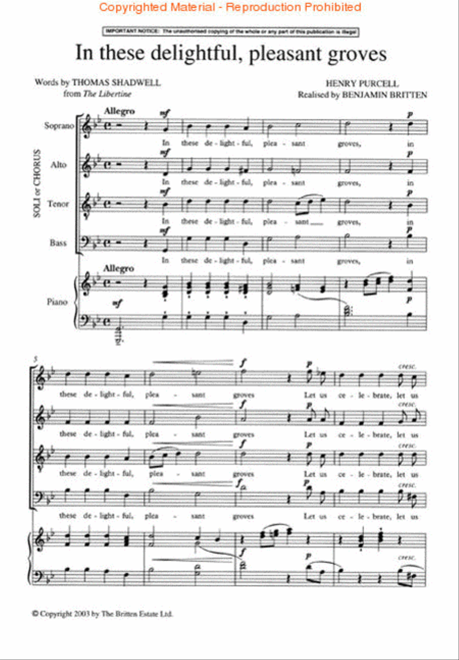 In These Delightful, Pleasant Groves 4-Part scores gallery preview page 2