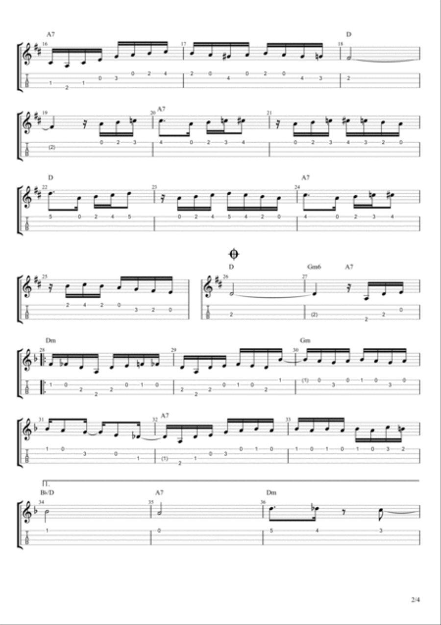 Brasileirinho Ukulele scores gallery preview page 2