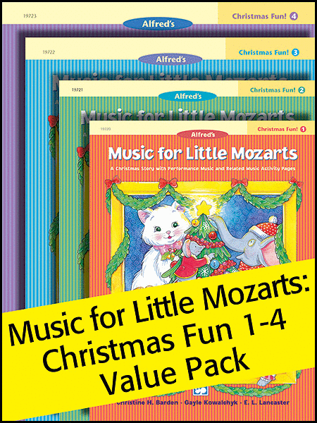 Music for Little Mozarts Christmas Fun! 1-4 (Value Pack)