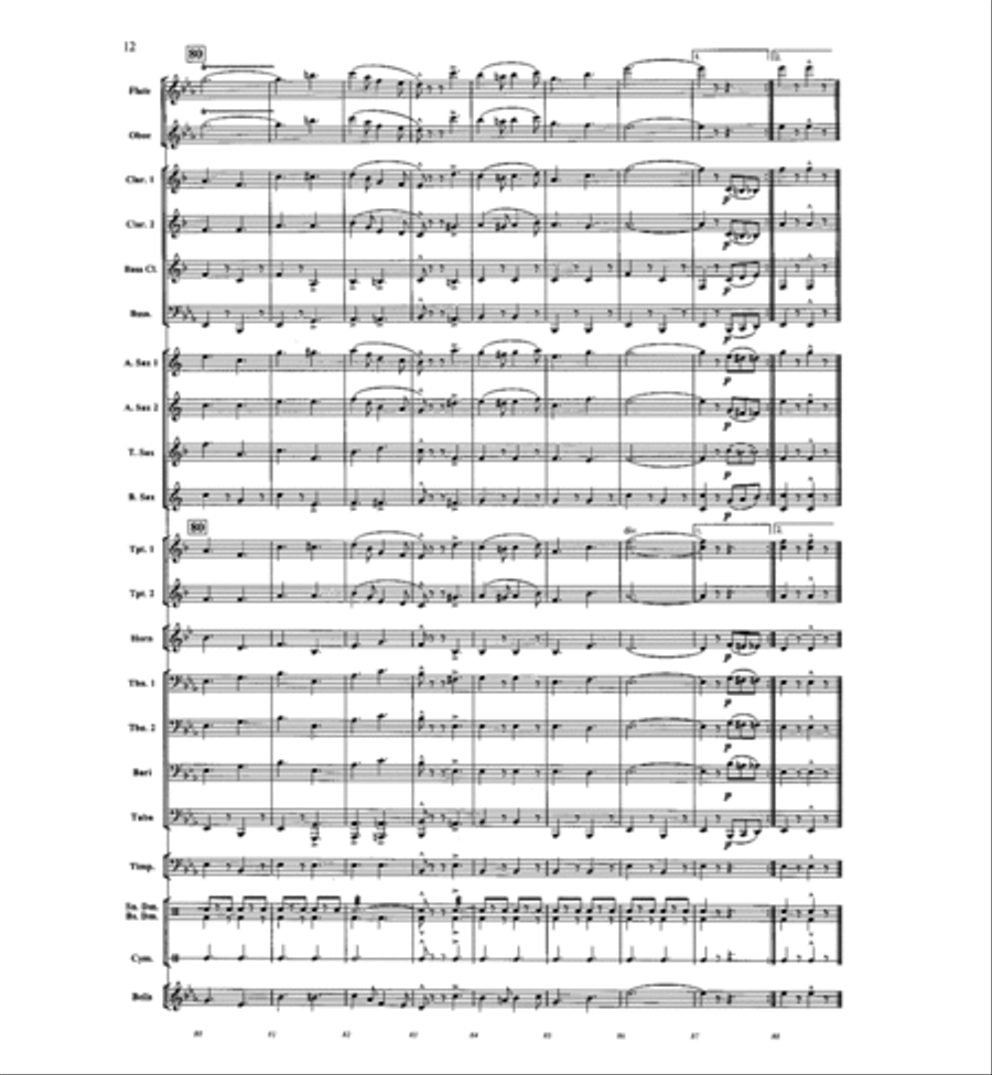 In The Center Ring Concert Band scores gallery preview page 12