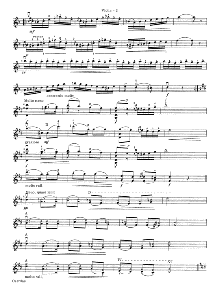 Czardas: 1st Violin