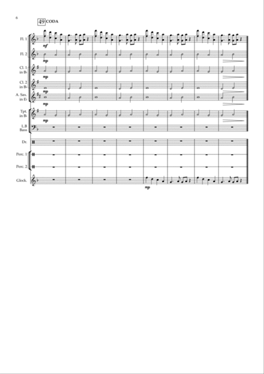 Crab Rave Concert Band scores gallery preview page 6