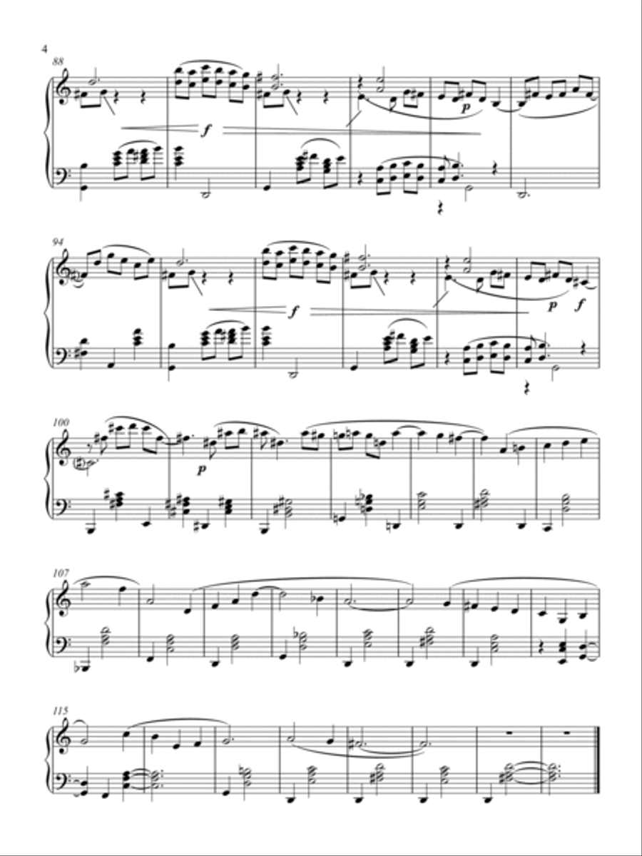 Three Cradlesongs for solo piano Piano Solo scores gallery preview page 5