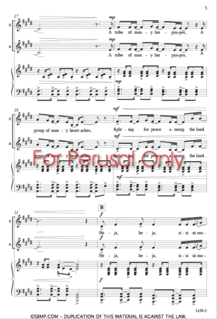 Sisi ni moja - SA Octavo SA scores gallery preview page 4