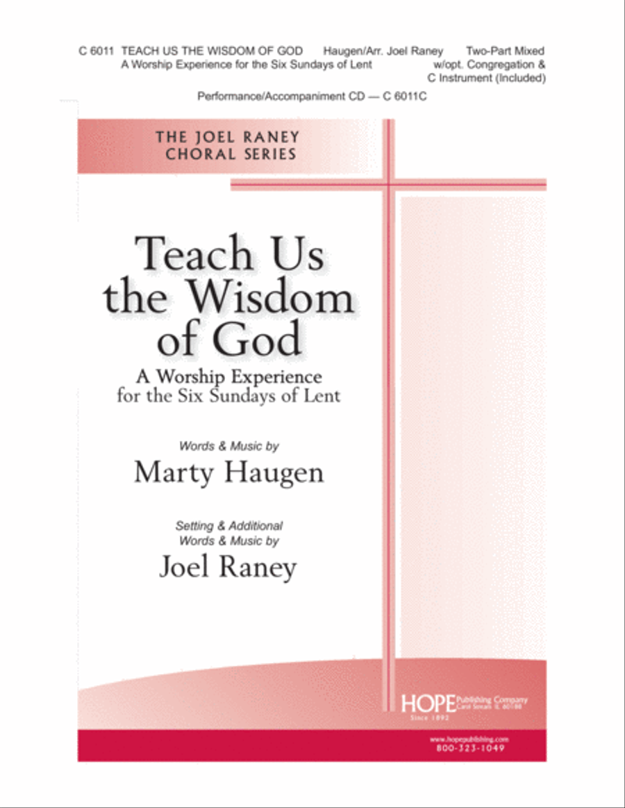 Teach Us the Wisdom of God 4-Part scores gallery preview page 1