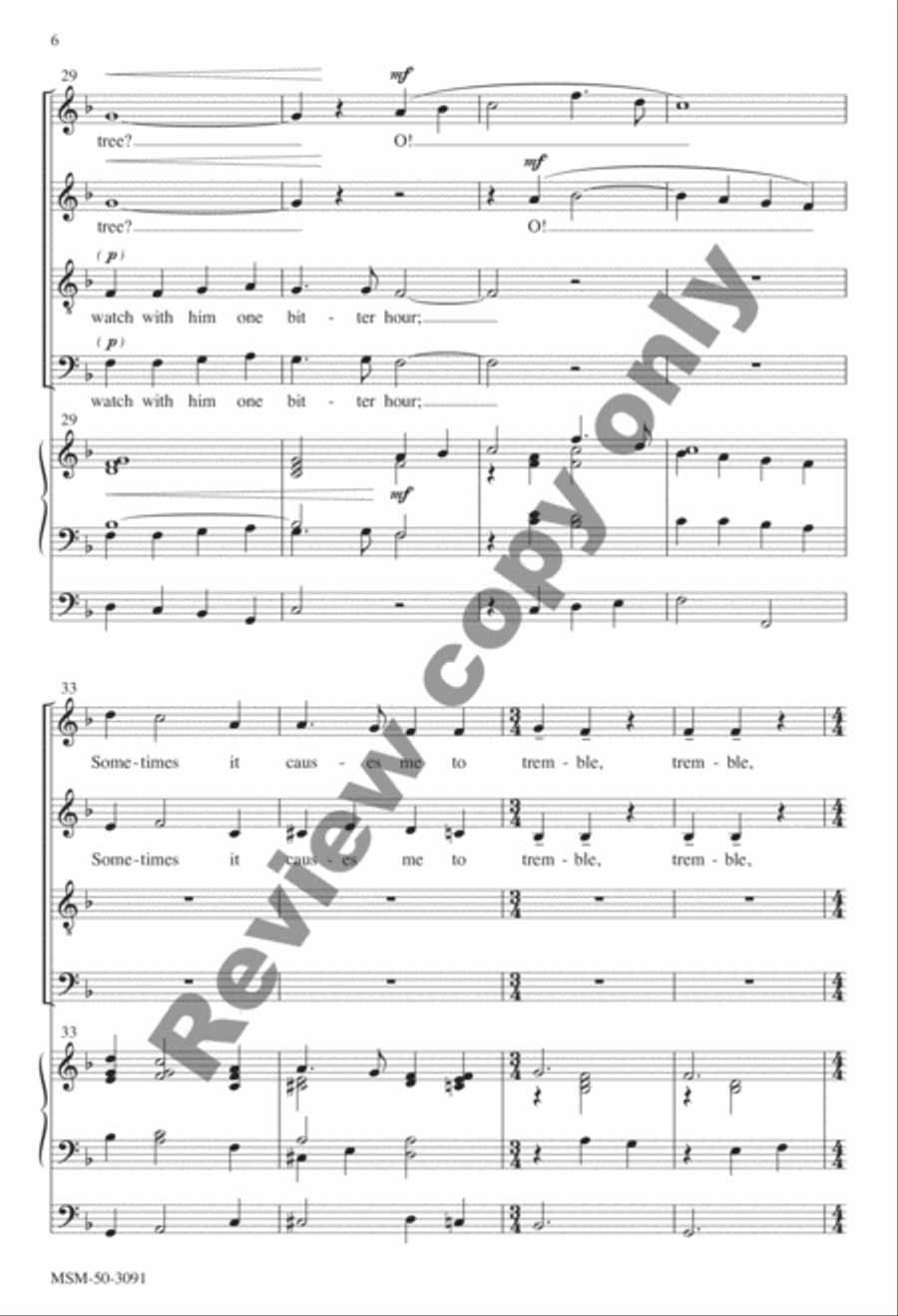 Lenten Meditation 4-Part scores gallery preview page 20