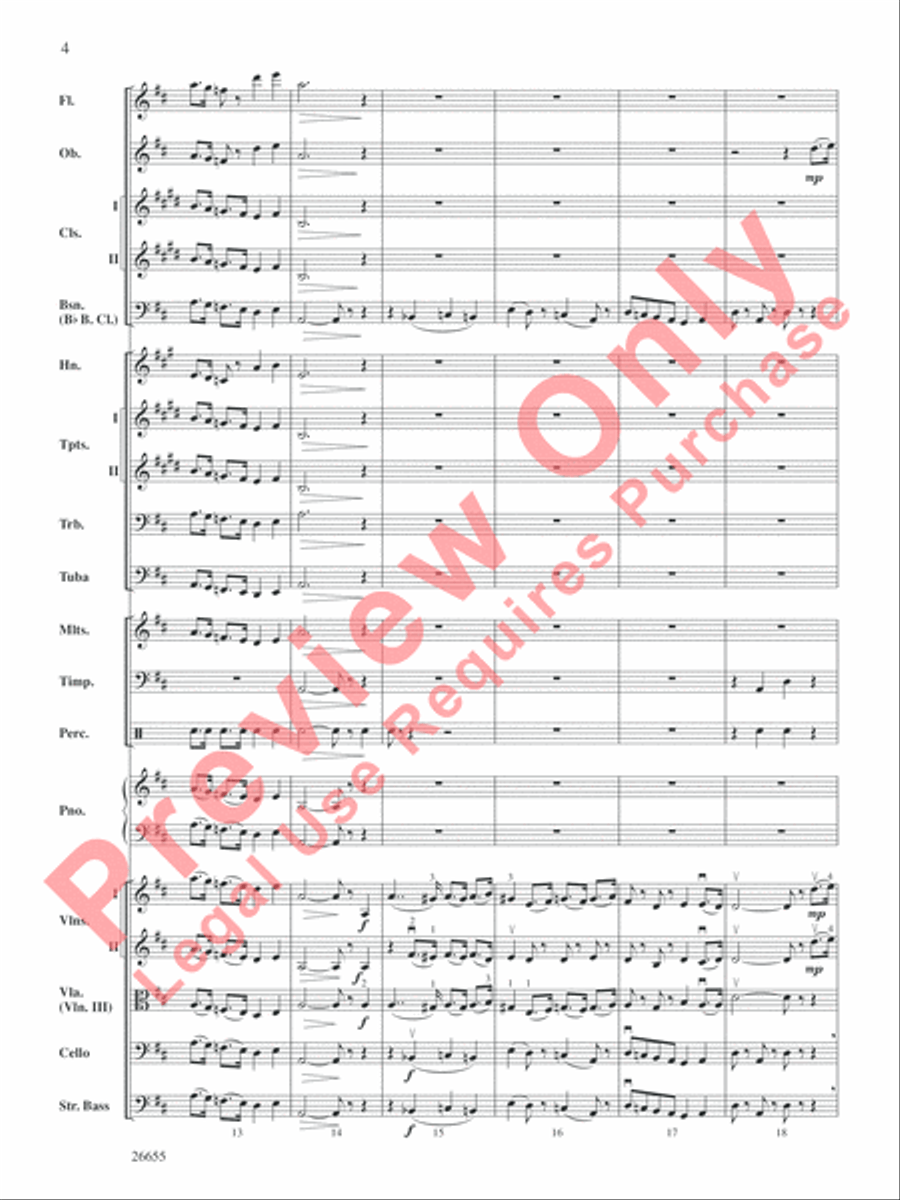 Robin Hood and His Merry Men Full Orchestra scores gallery preview page 5