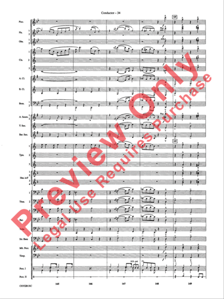 Duke Ellington! Duke Ellington! Concert Band scores gallery preview page 37