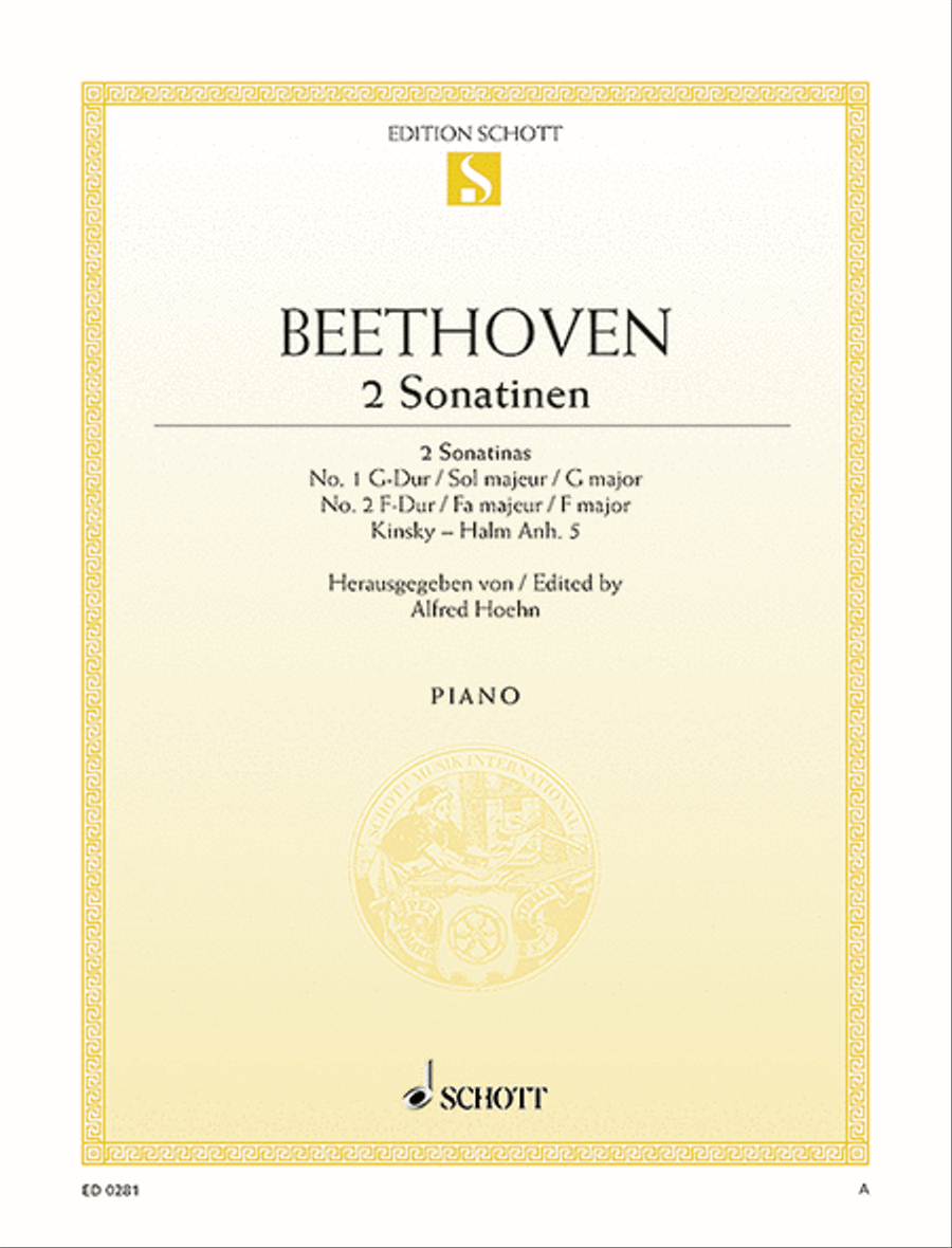 Two Easy Sonatinas Piano Solo scores gallery preview page 1