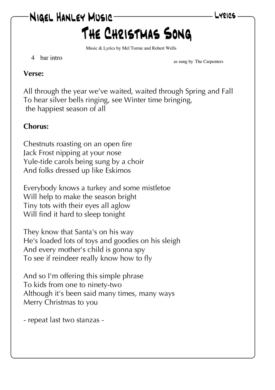 The Christmas Song (Chestnuts Roasting On An Open Fire) Jazz Ensemble scores gallery preview page 2