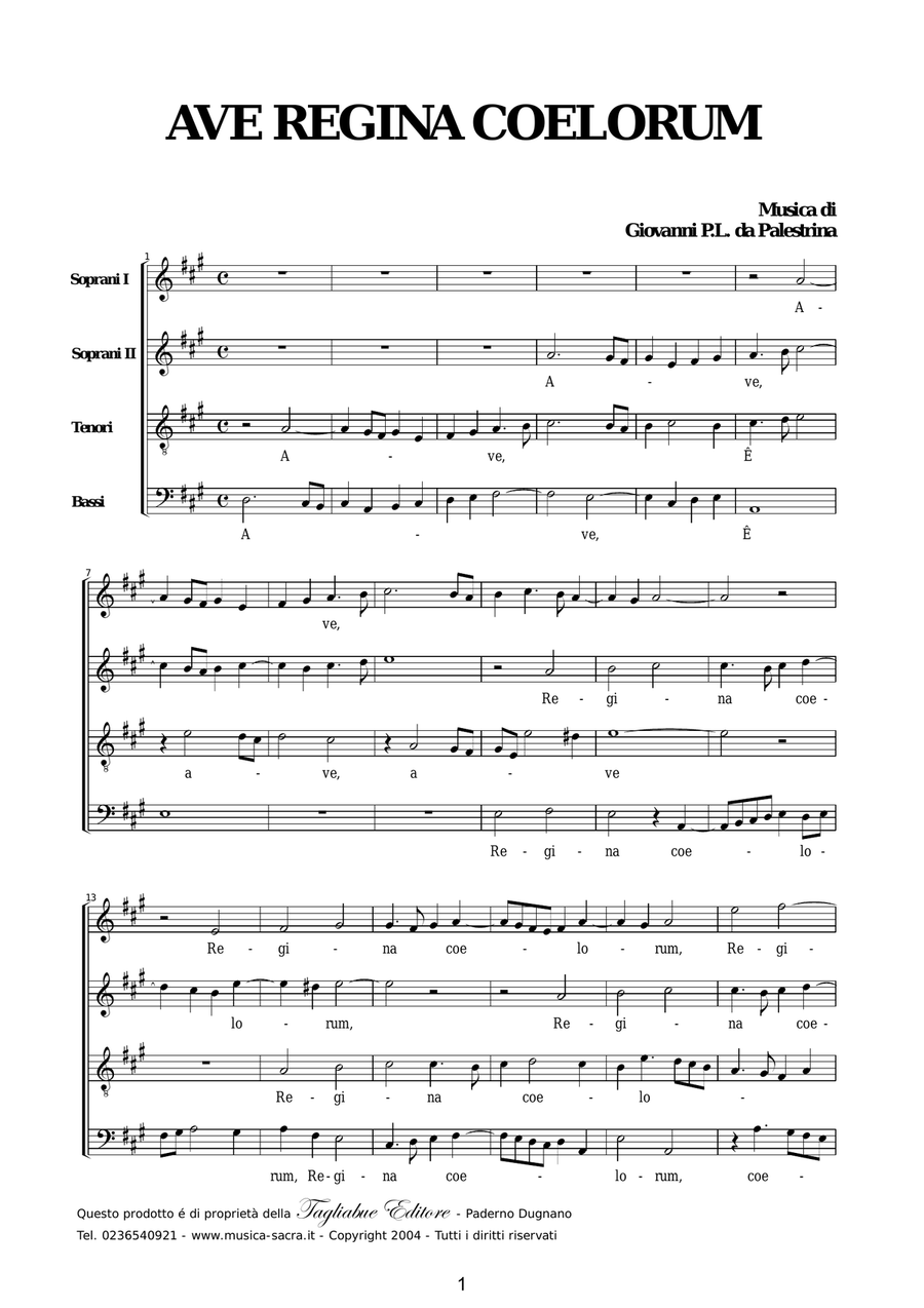 MASTERPIECES OF RENAISSANCE POLYPHONY - VOLUME 2- Read inside the track list - Pages 30 - Score Only 4-Part scores gallery preview page 5