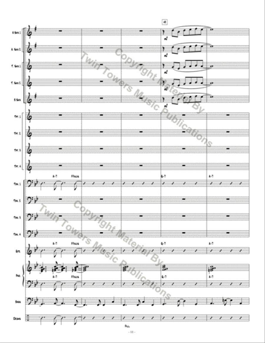 Skyline Bossa Jazz Ensemble scores gallery preview page 12