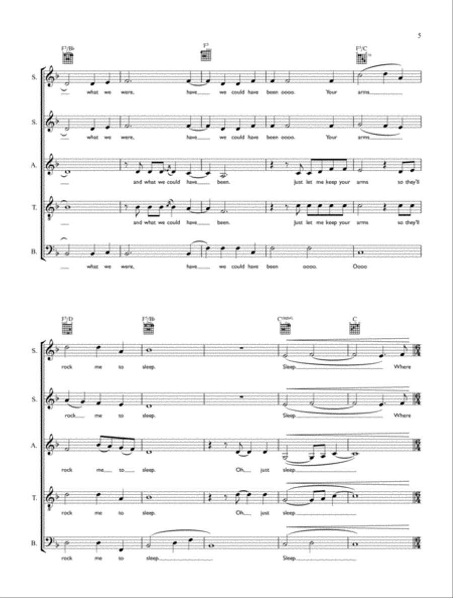 Healed Of You - SATB + Guitar/Keyboard 4-Part scores gallery preview page 5