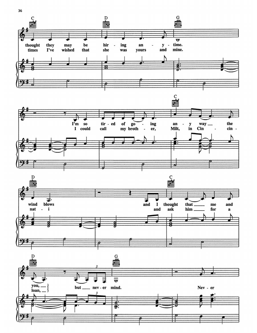 Never Mind (from The Firm) Piano Solo scores gallery preview page 3