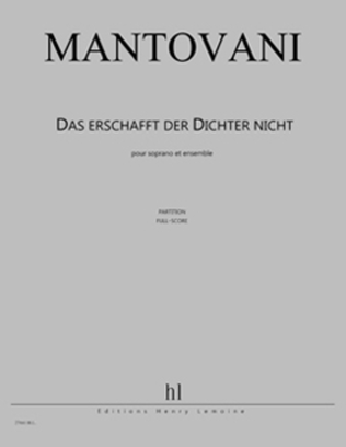Book cover for Das Erschafft Der Dichter Nicht