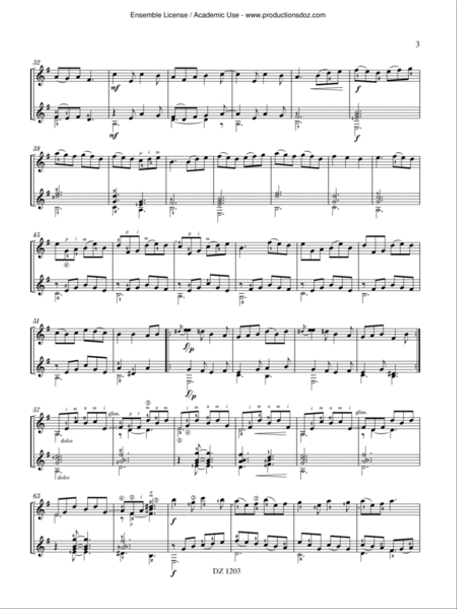 Celtic Dance Celtic Dance Classical Guitar scores gallery preview page 3