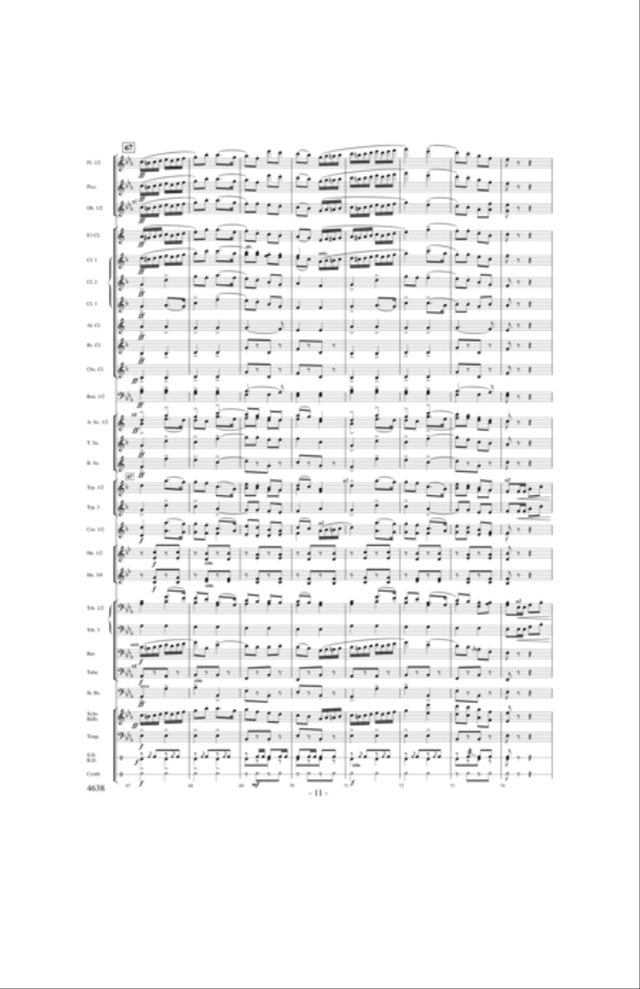 Clear Track Polka Concert Band scores gallery preview page 10