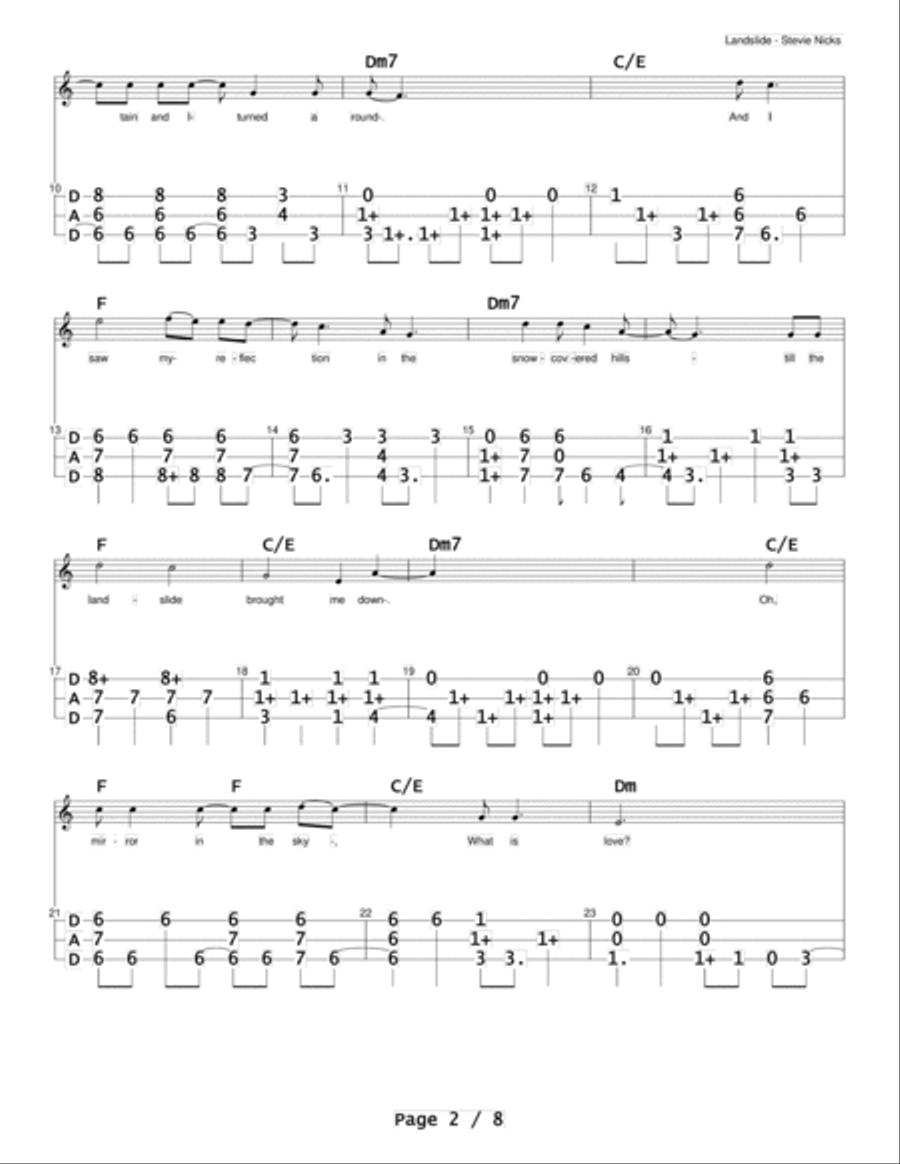 Landslide Dulcimer scores gallery preview page 2