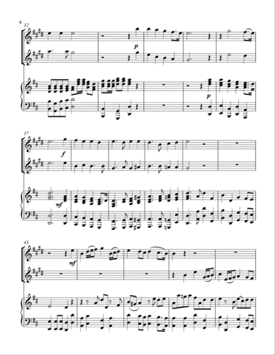 Hallelujah Chorus (treble Bb instrument duet) Choir scores gallery preview page 5