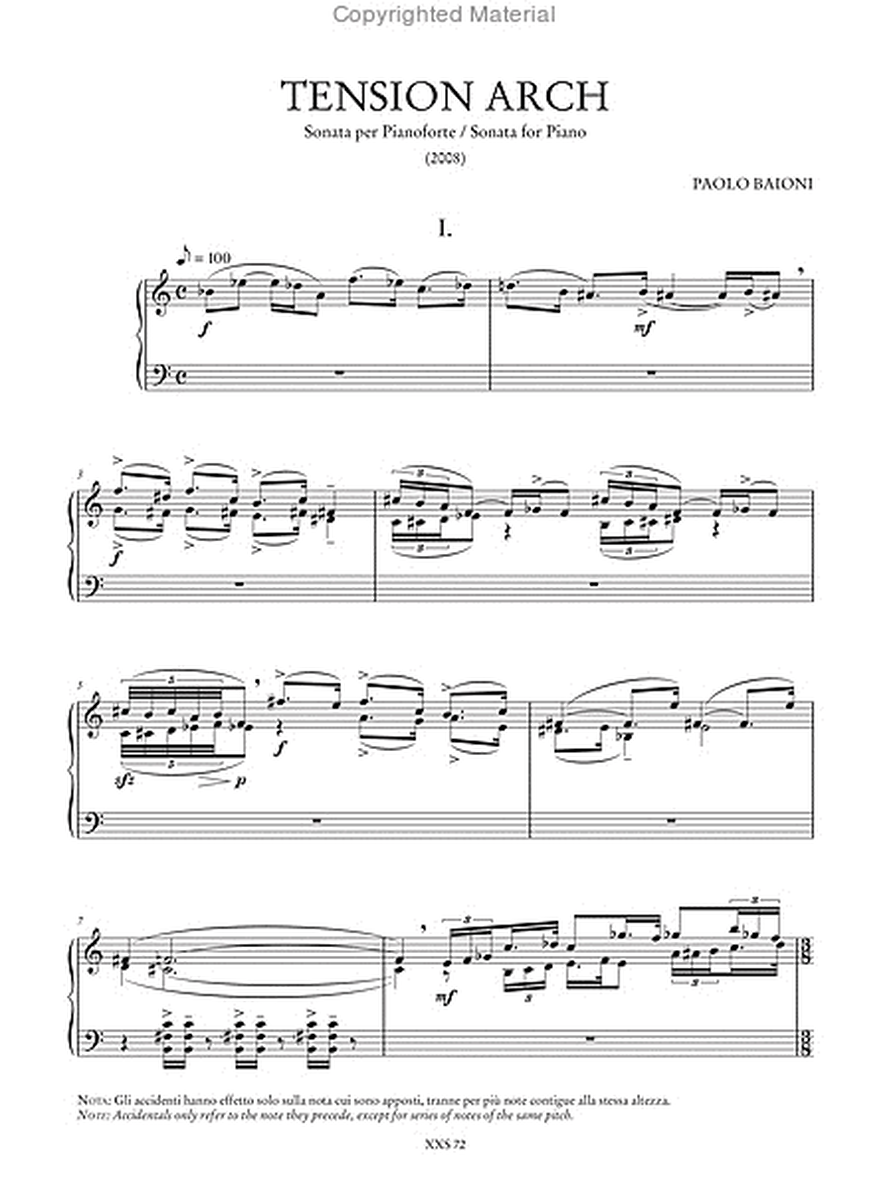 Tension Arch. Sonata for Piano (2008)
