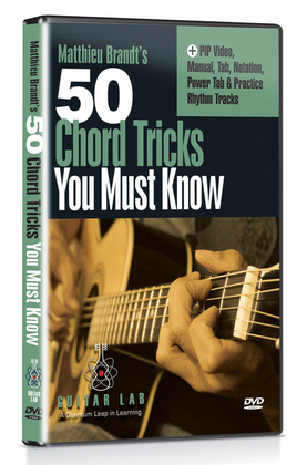 Book cover for 50 Chord Tricks You Must Know DVD