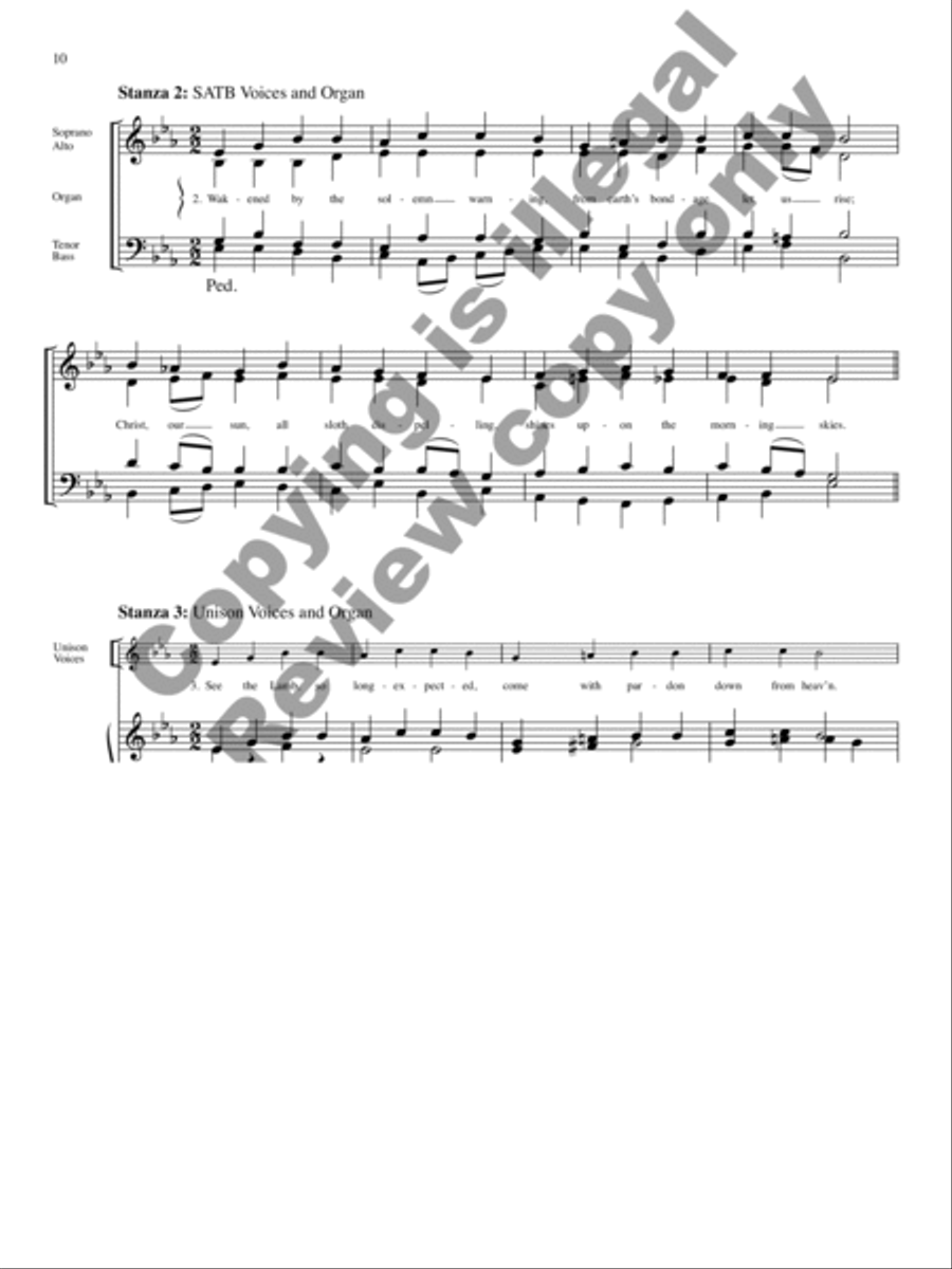 Festive Hymn Settings for Advent, Christmas, and Epiphany image number null