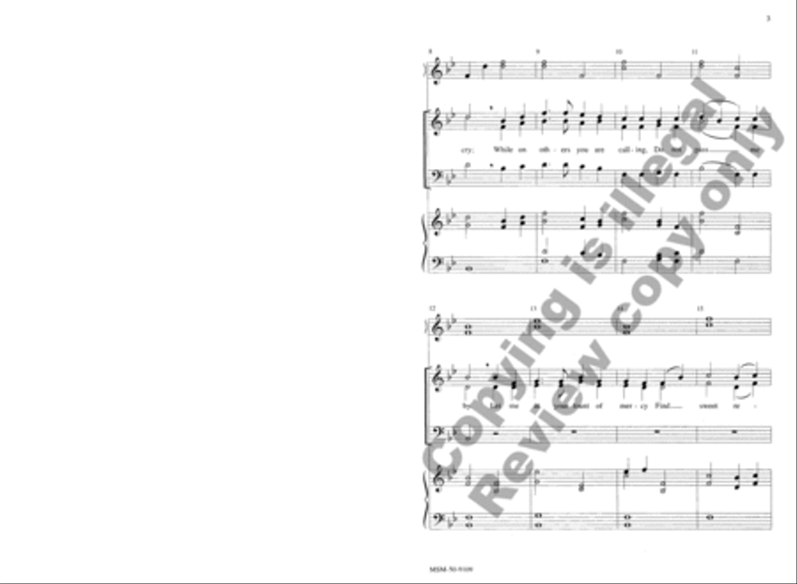 O Gentle Savior O Gentle Savior 3-Part scores gallery preview page 3