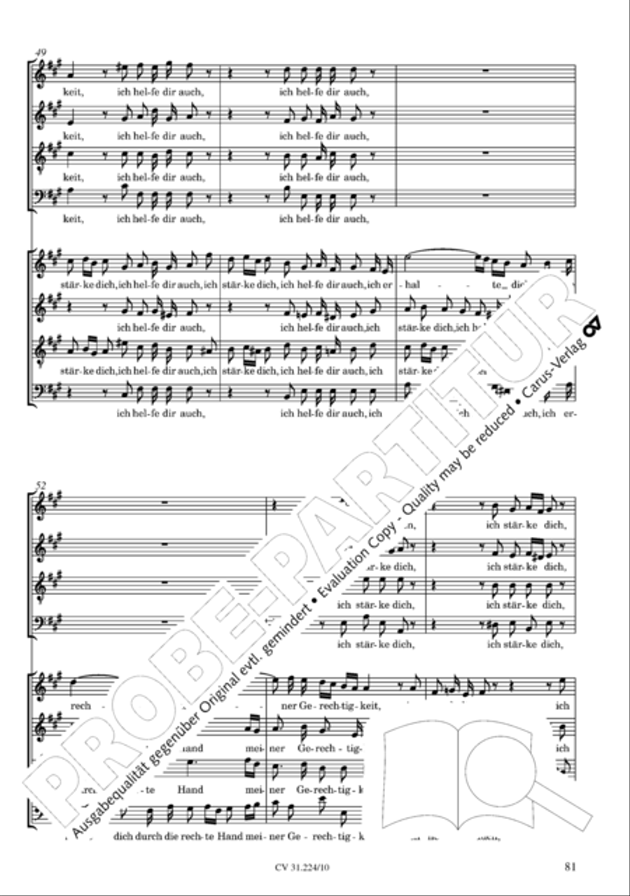 The complete motets (without Bc) Choir scores gallery preview page 88