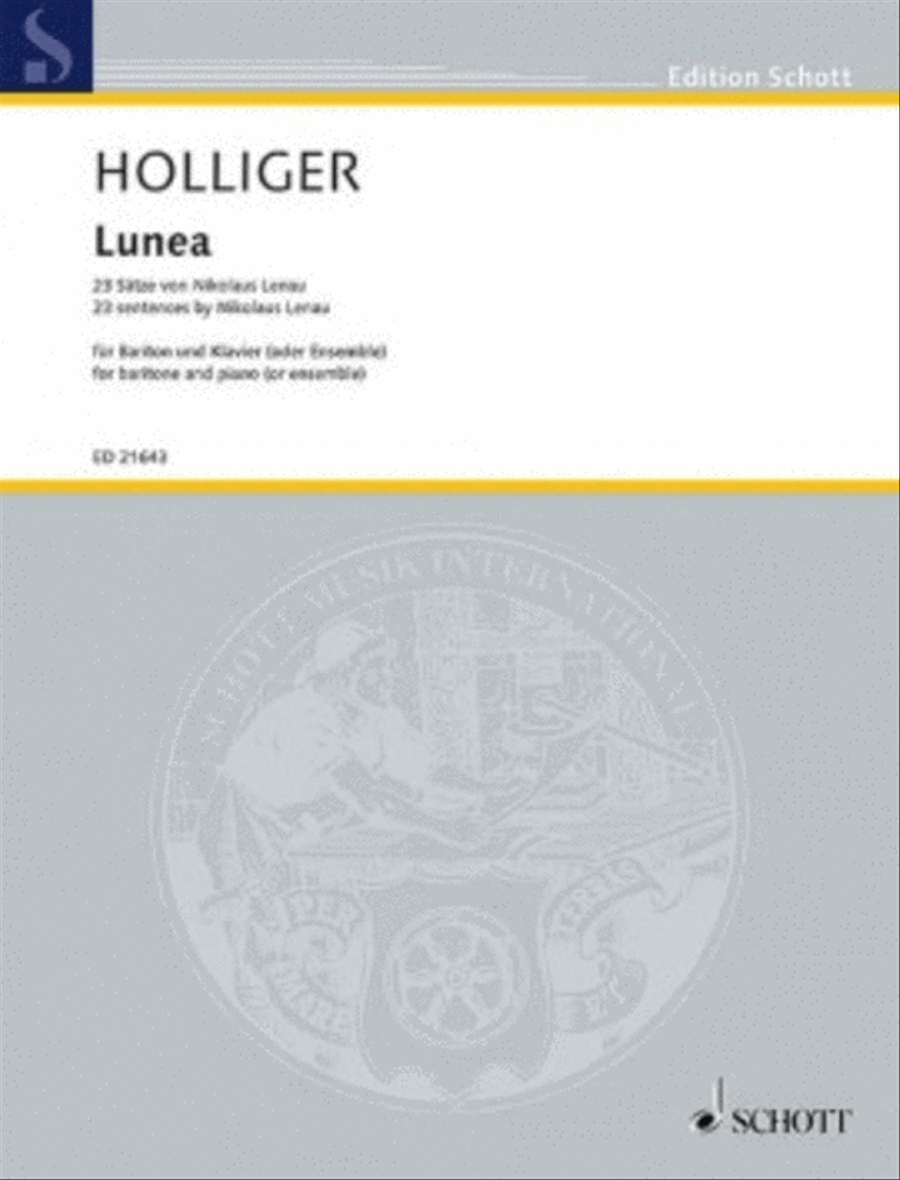 Lunea: 23 Centences by Nikolaus Lenau Baritone Horn scores gallery preview page 1