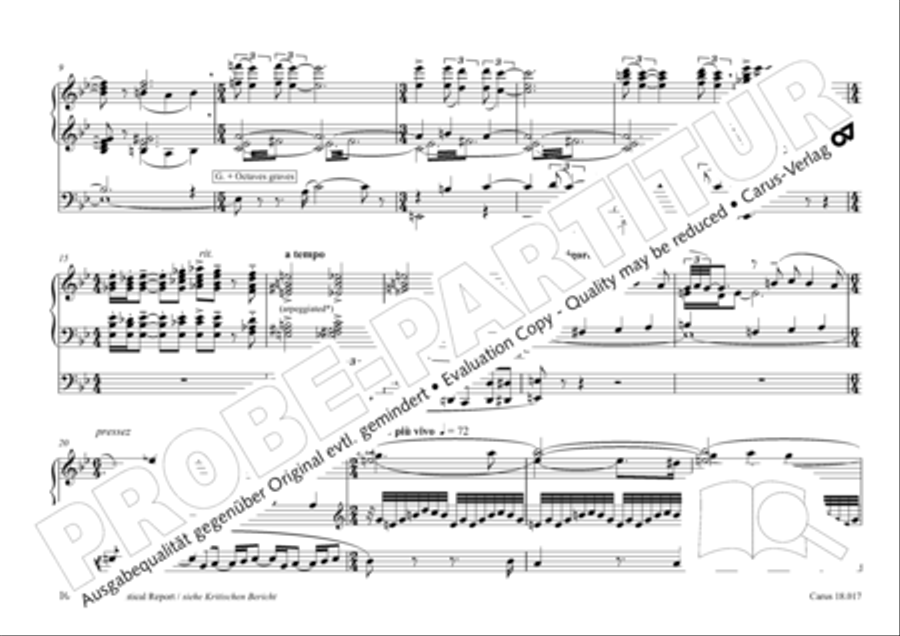Tournemire: Funf Improvisationen fur Orgel solo Organ Solo scores gallery preview page 10