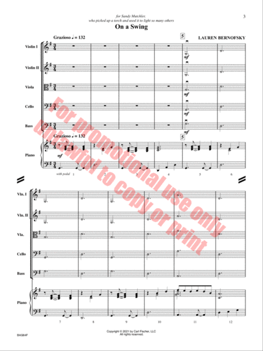 On a Swing String Orchestra scores gallery preview page 4
