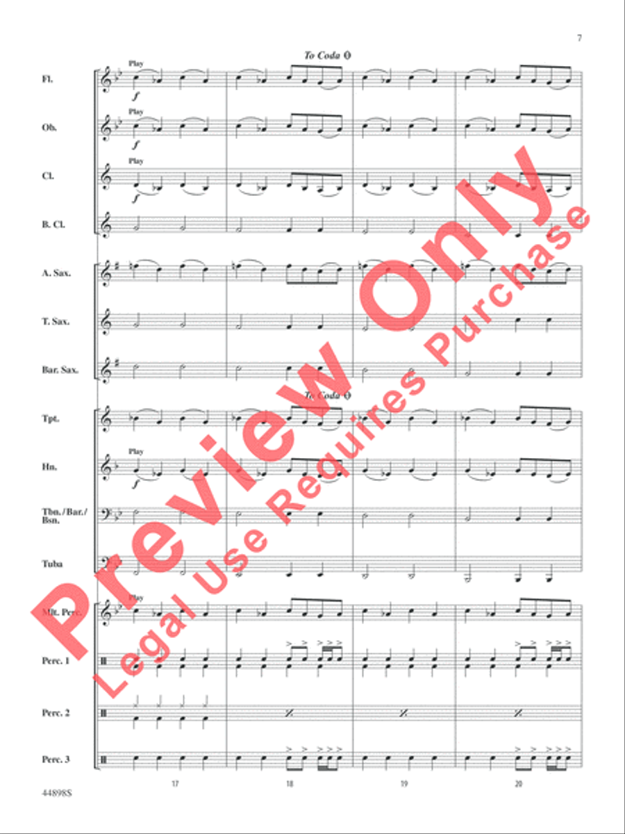 Ghostbusters (from Ghostbusters) Concert Band scores gallery preview page 19