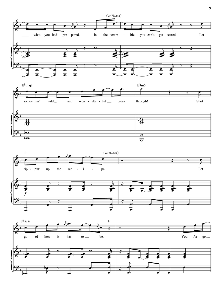 Rip Up The Recipe (from Lyle, Lyle, Crocodile) Voice scores gallery preview page 3
