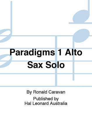 Paradigms 1 Alto Sax Solo