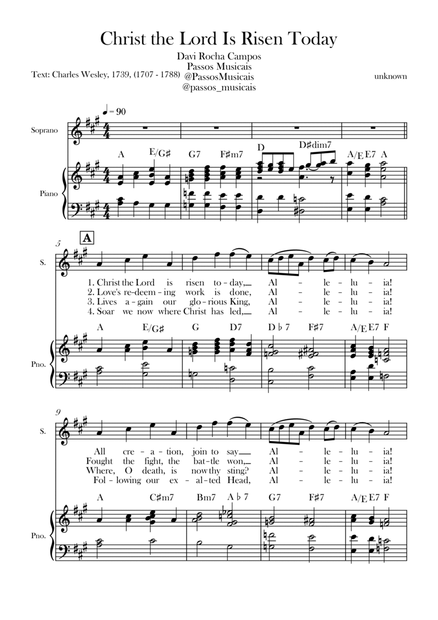 Christ the Lord is Rises today Chamber Music scores gallery preview page 1