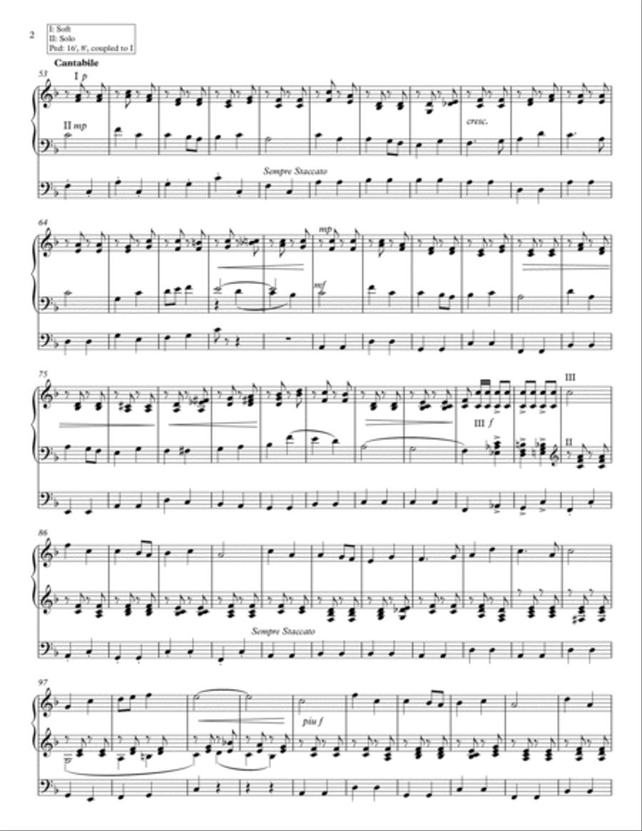 The Dambusters March Organ Solo scores gallery preview page 2