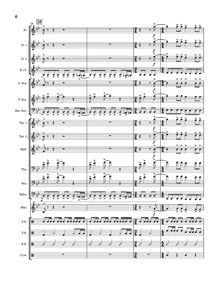 Does Your Mother Know Marching Band scores gallery preview page 6