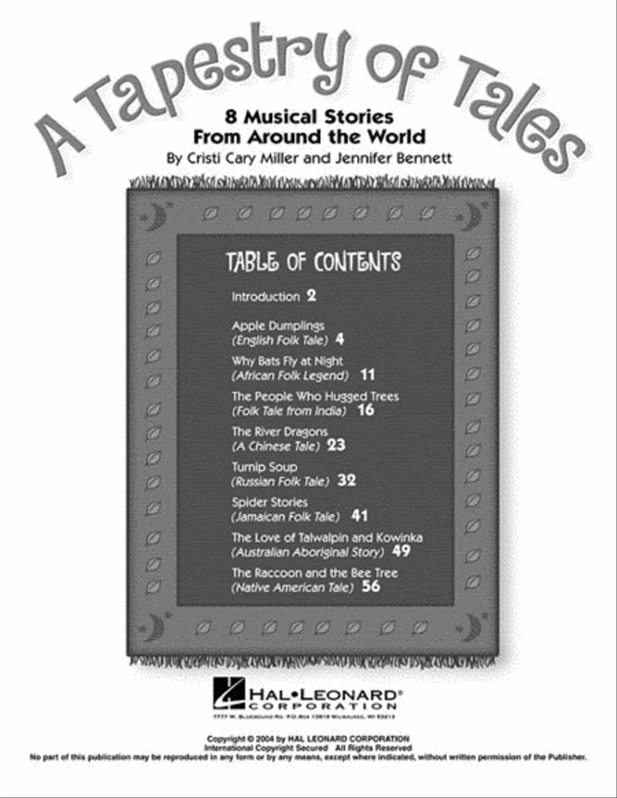 A Tapestry of Tales Choir scores gallery preview page 2