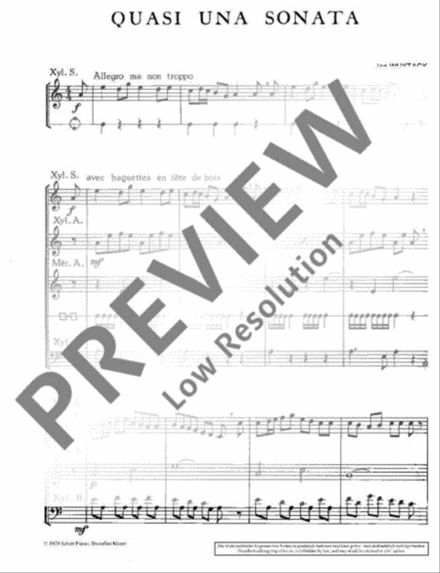 Quasi una Sonata... Quasi una Sonata... Glockenspiel scores gallery preview page 5