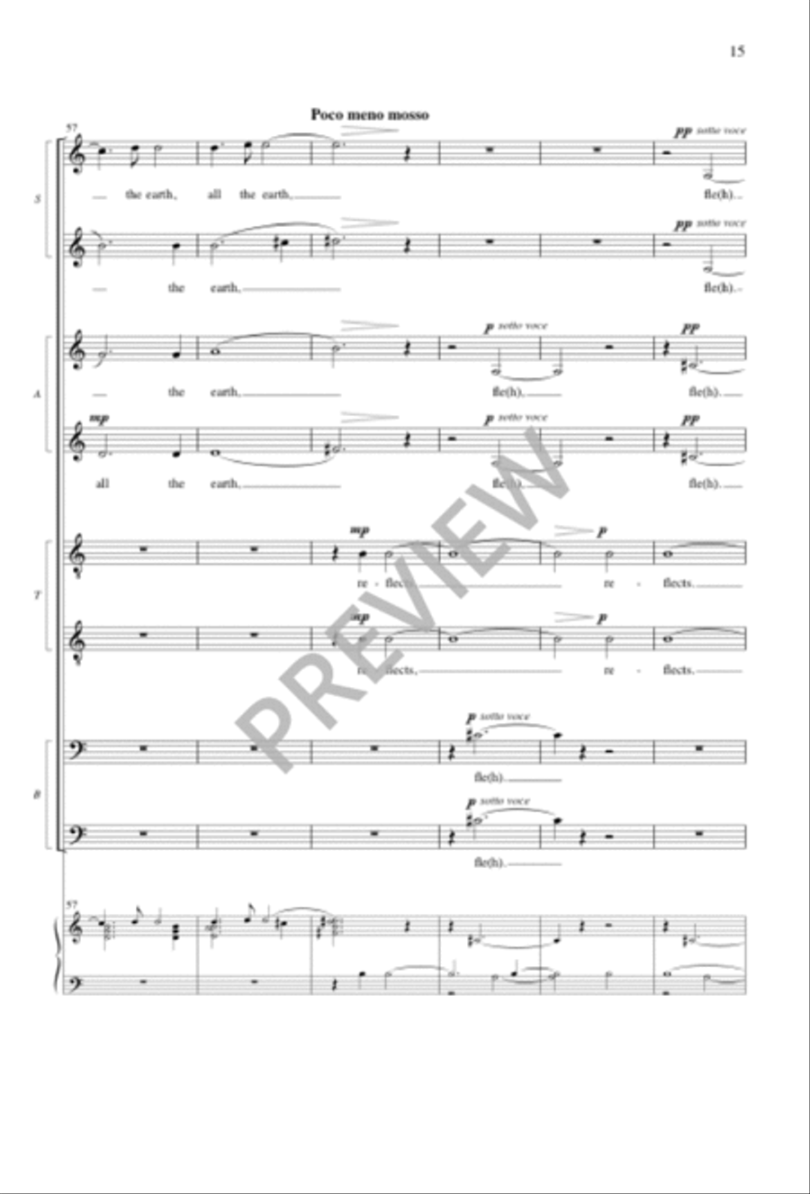 The Heart's Reflection SSAATTBB scores gallery preview page 15