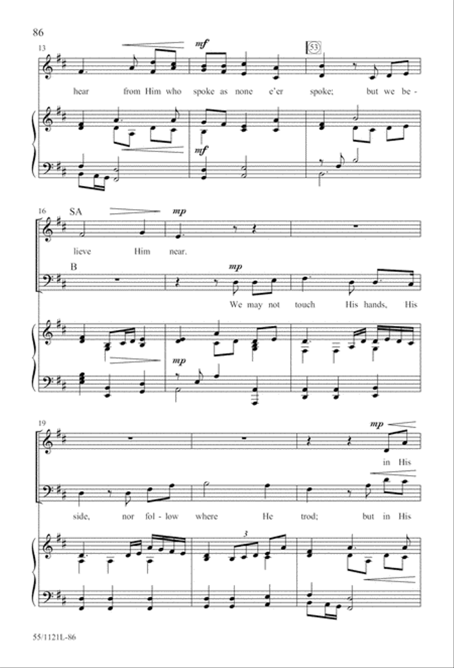 Touched by the Christ Touched by the Christ 3-Part scores gallery preview page 87